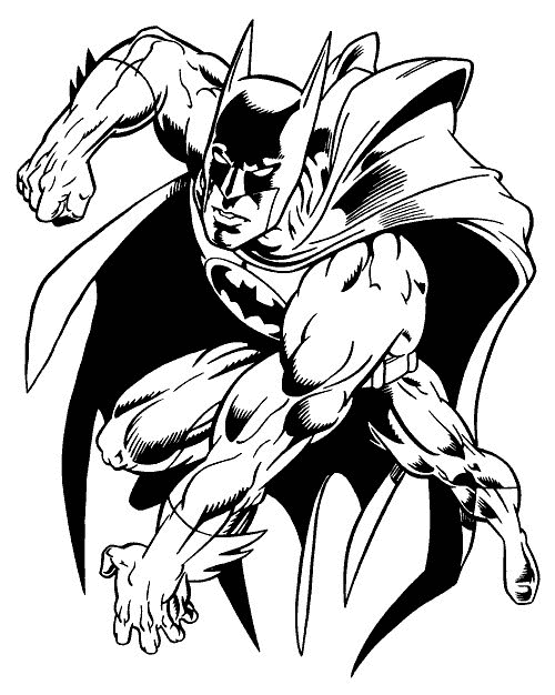 Plansa de colorat cu Batman 24 17